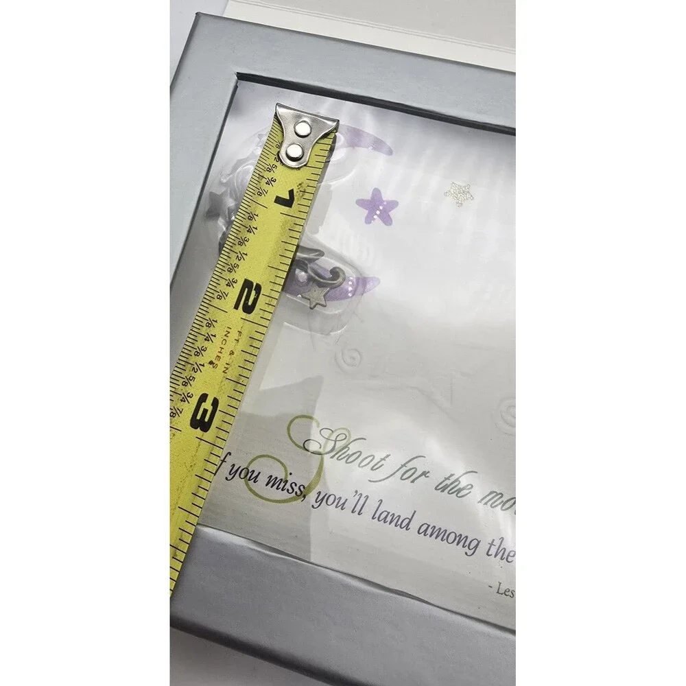 Les Brown Shoot For The Moon Quote & Brooch Pin Moon Face & Stars Celestial